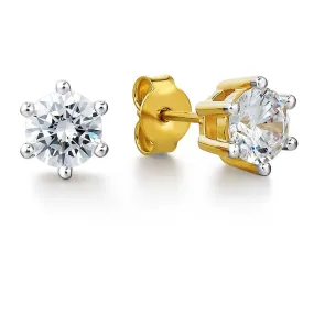 2 ct. t.w. Tiffany Style Stud Earrings