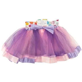 3-Layer Tutu with Satin Ribbon, Multi Pink/Lilac- 30cm