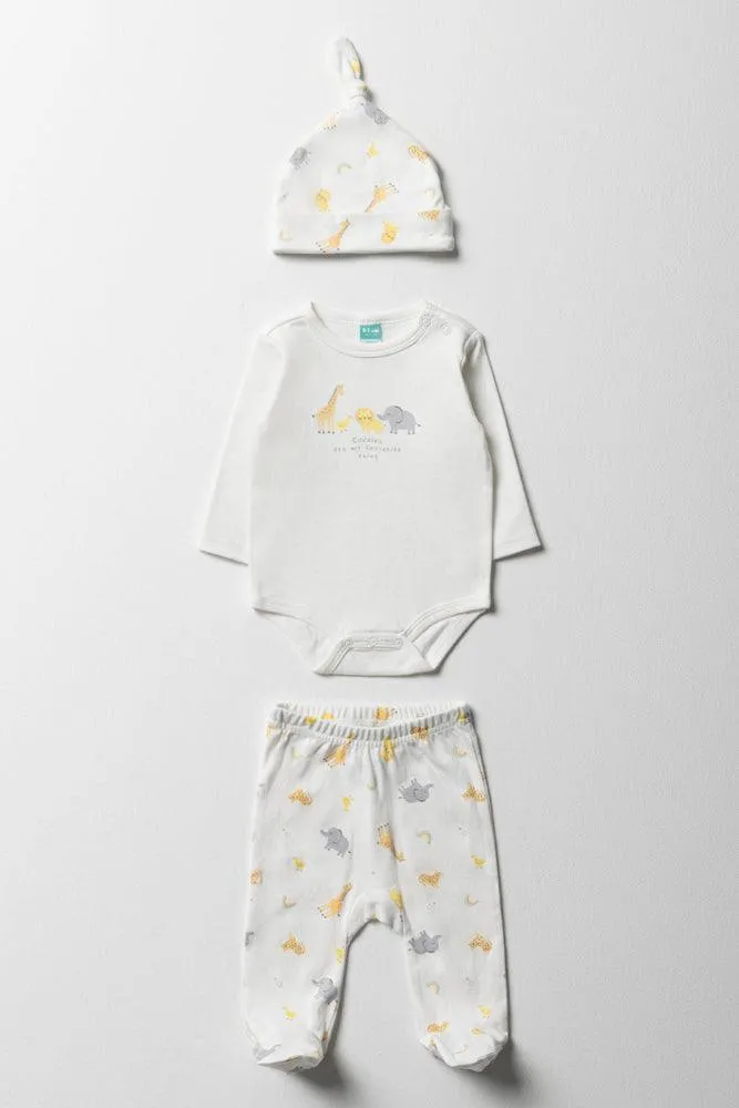 3 Piece Safari Set White