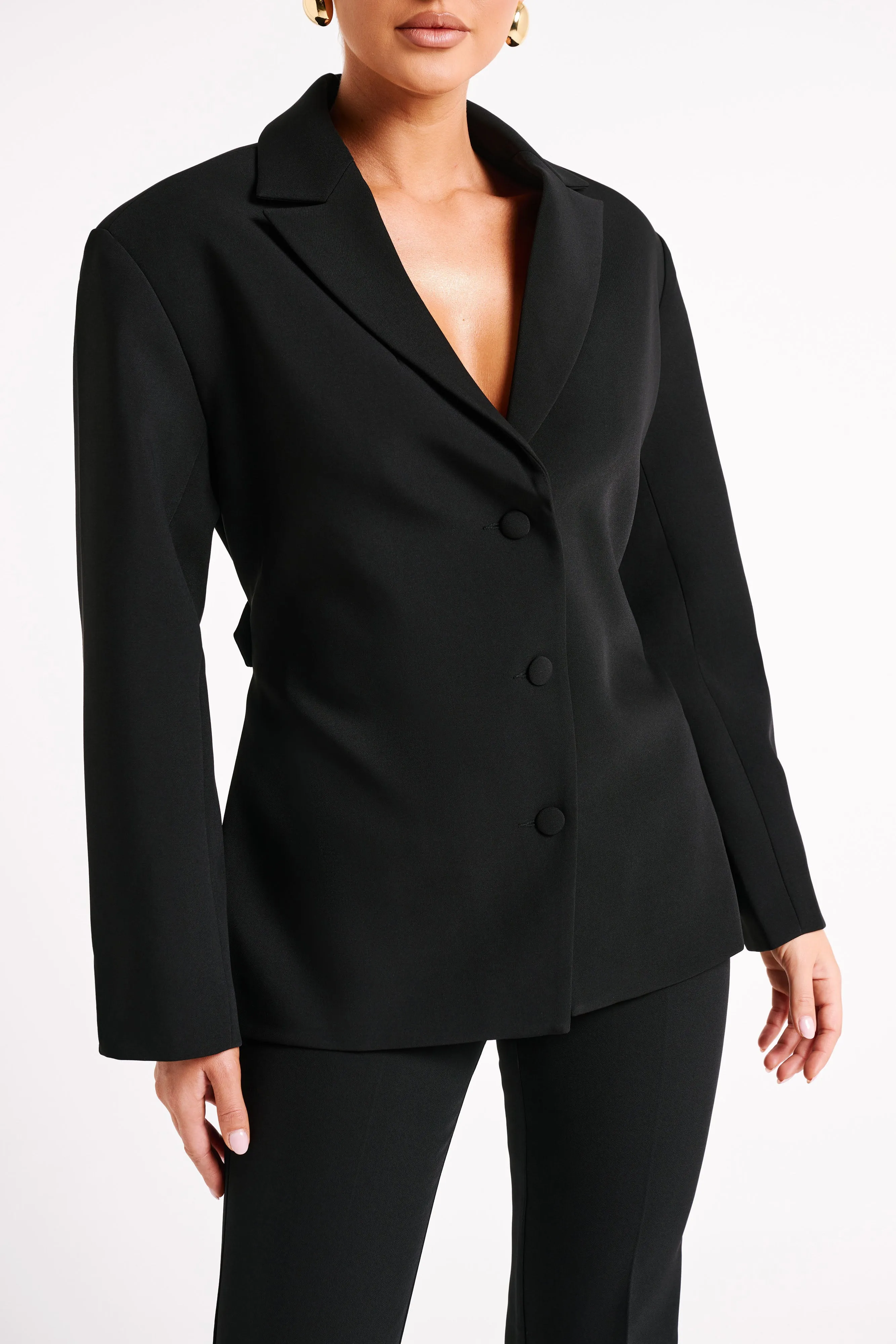 Addie Suiting Blazer - Black