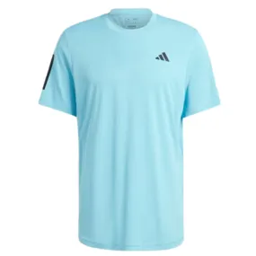 Adidas Men Club 3 Stripes Tennis T-Shirt - Light Aqua