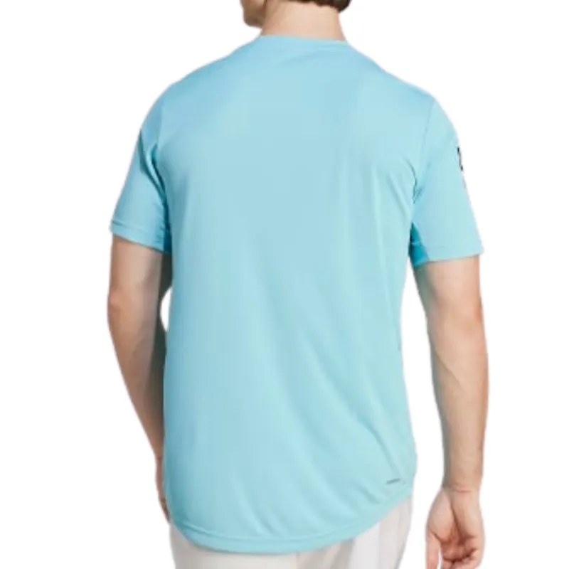 Adidas Men Club 3 Stripes Tennis T-Shirt - Light Aqua