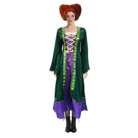 Adult  Green Hocus Pocus Witch