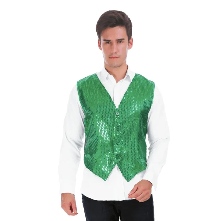 Adult Sequin Waistcoat Vest