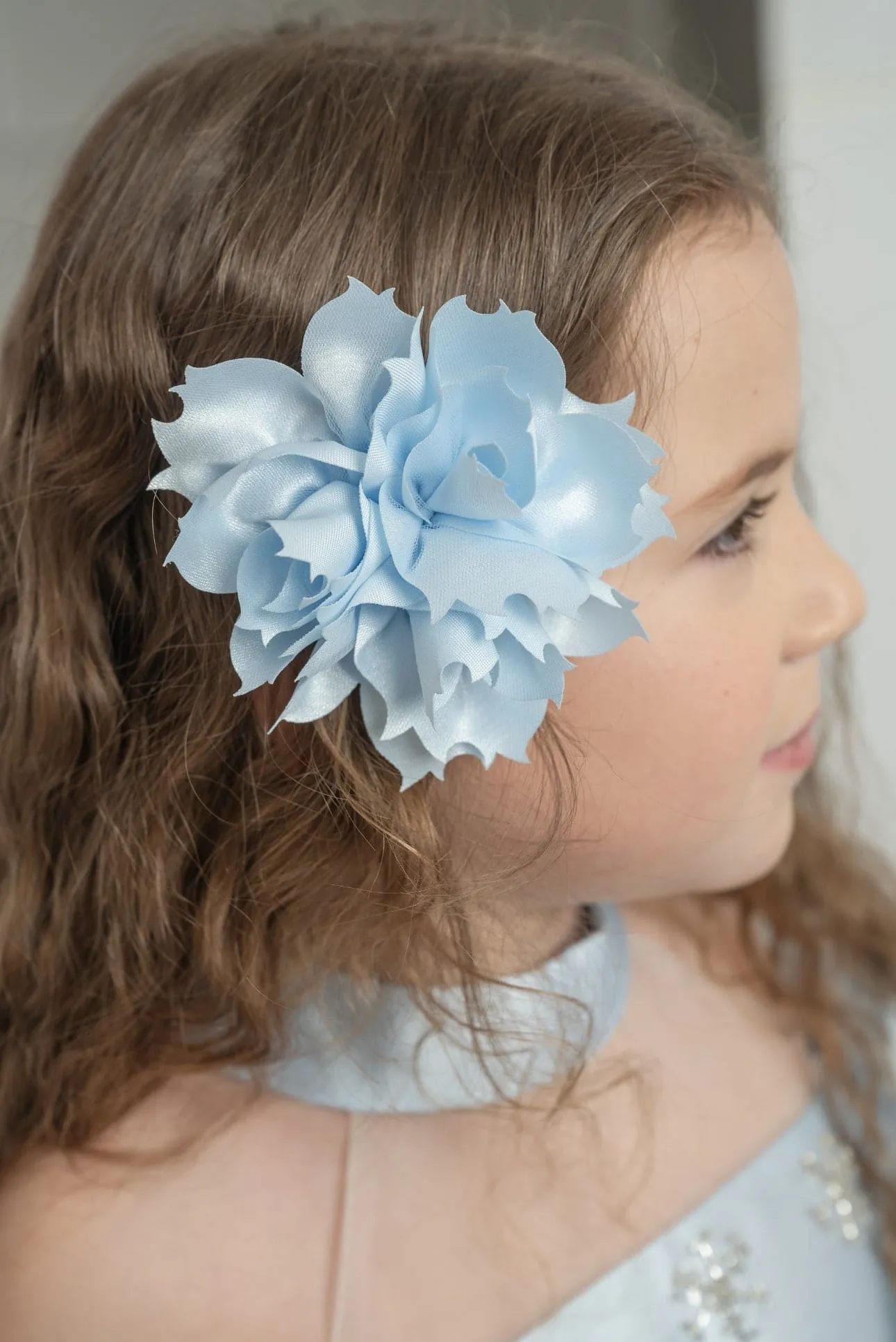 Alaska Baby Blue Flower Hair Clip