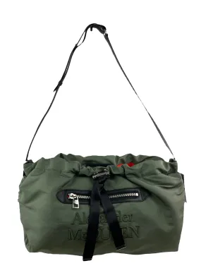 Alexander McQueen Khaki Nylon Shoulder Bag