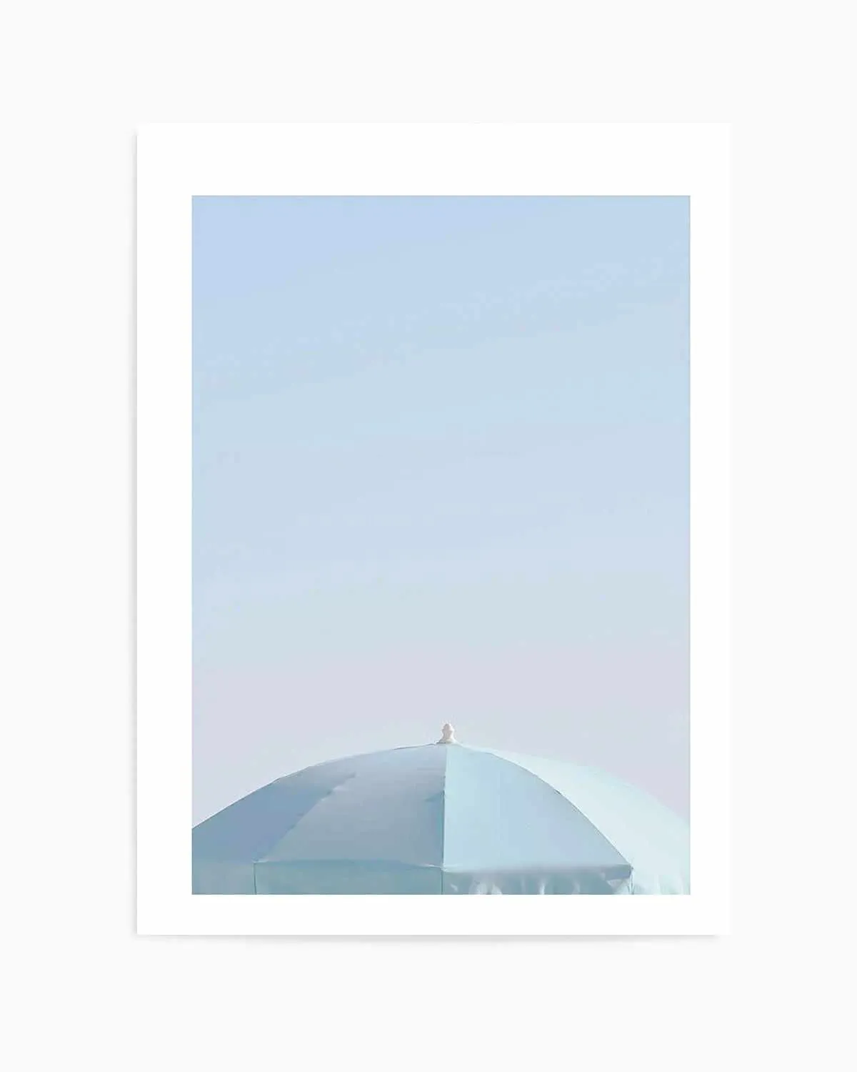 Aqua Parasol Art Print