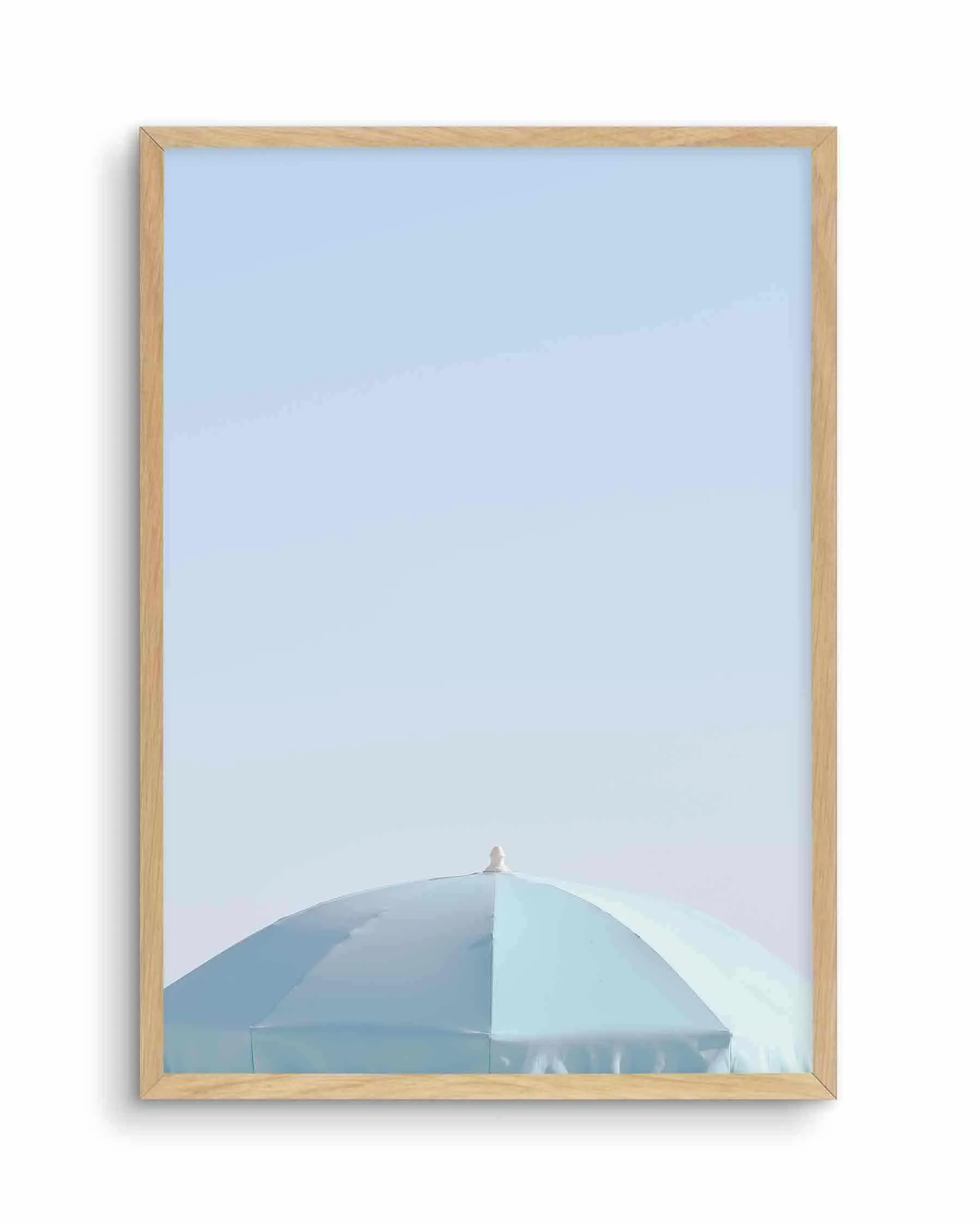 Aqua Parasol Art Print