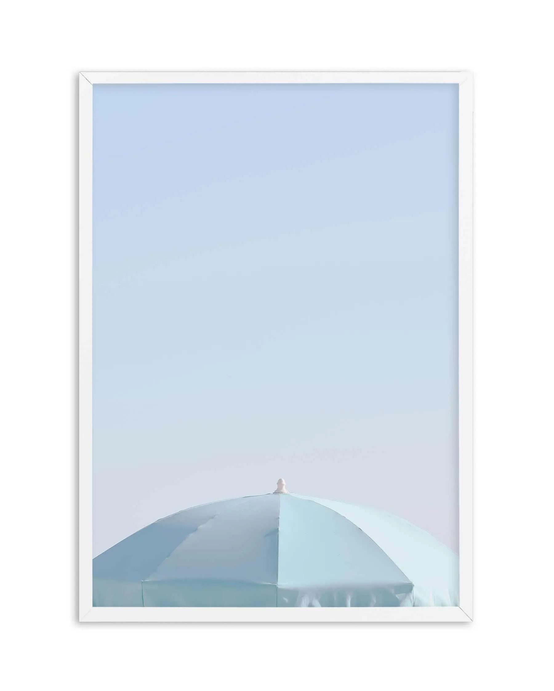 Aqua Parasol Art Print