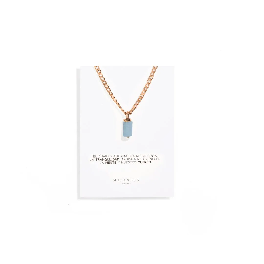 AQUAMARINE AURA NECKLACE