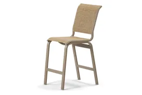 Aruba Sling Balcony Height Armless Cafe Chair by Telescope Casual