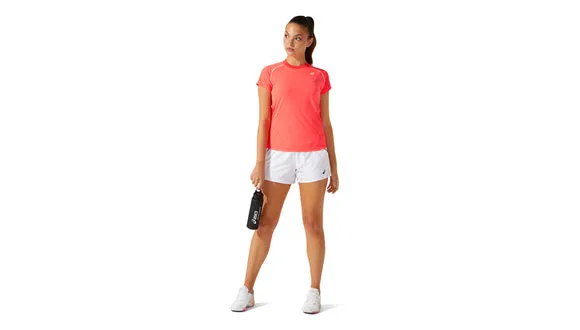 Asics Womens Court Piping SS Top - Diva Pink