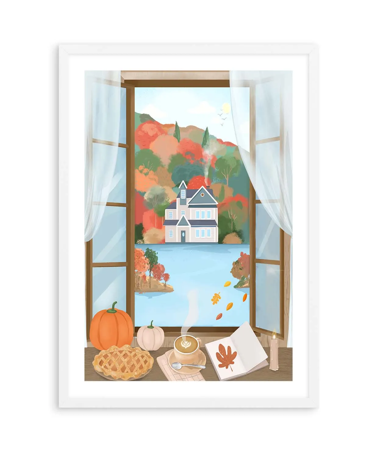 Autumn Cottage by Petra Lizde | Art Print