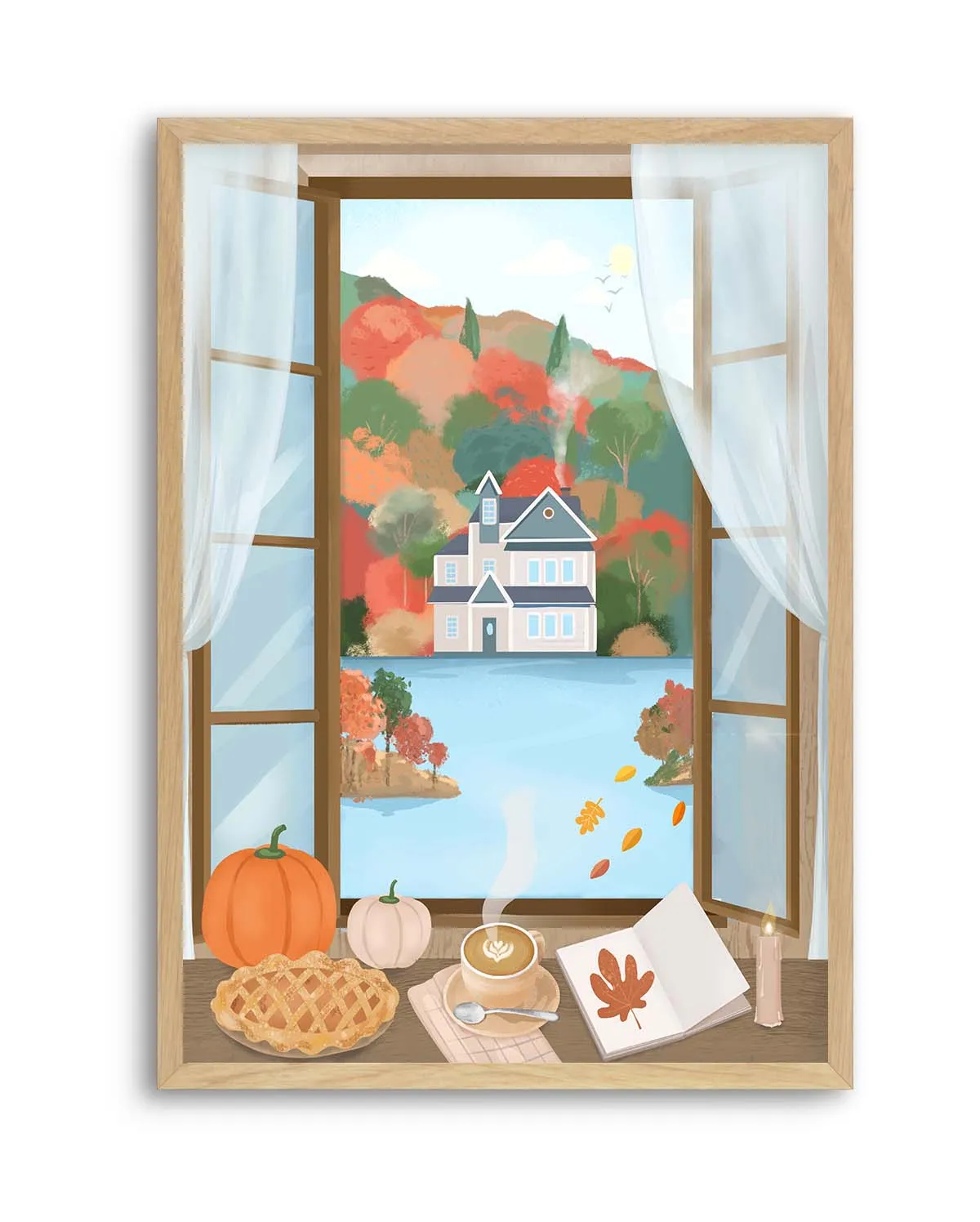 Autumn Cottage by Petra Lizde | Art Print