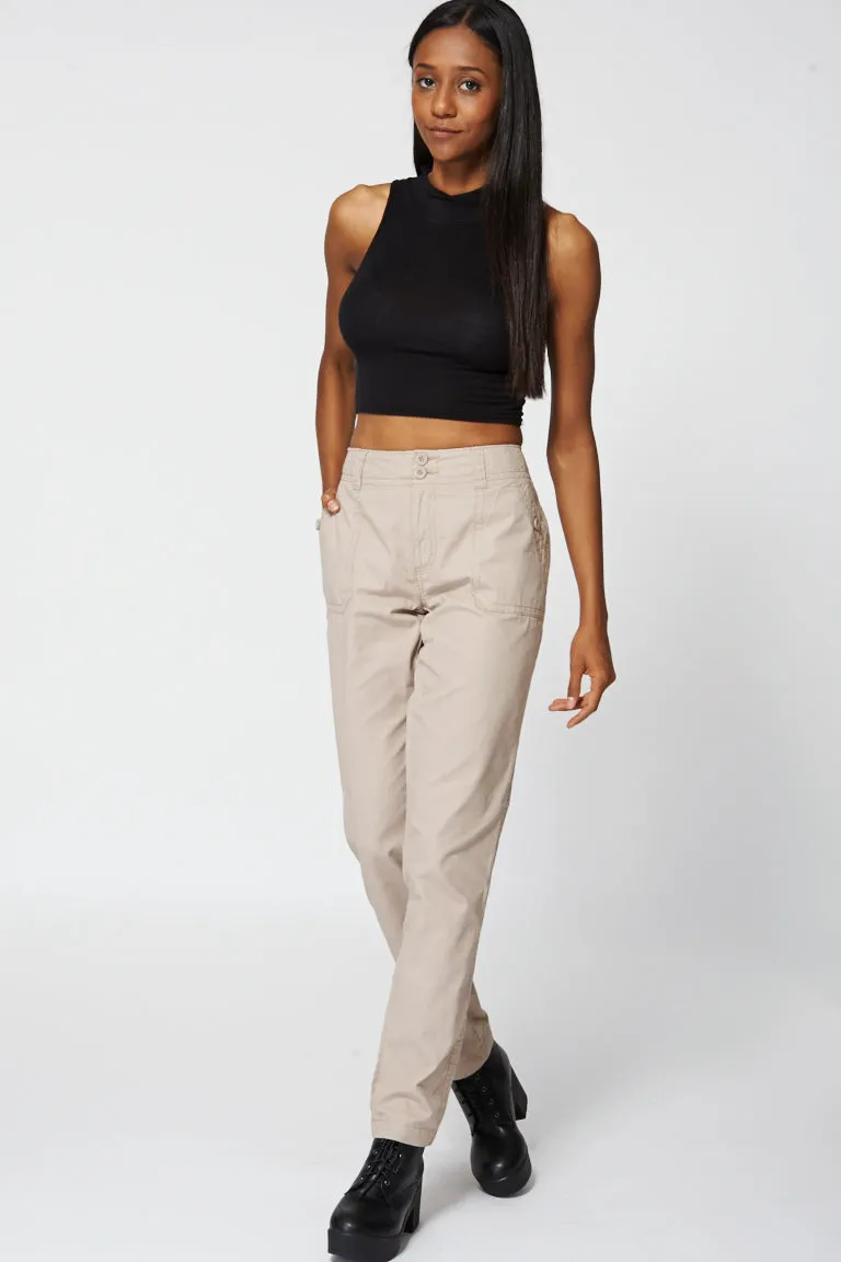 Beige Combat Style Trouser Ex-Branded