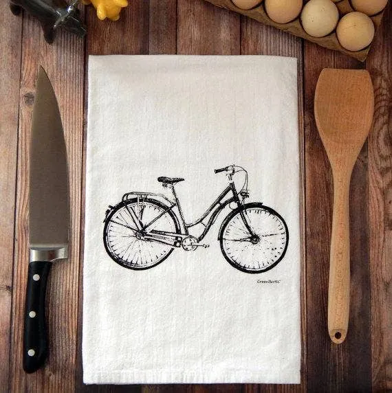 Bicycle Flour Sack Tea Towel