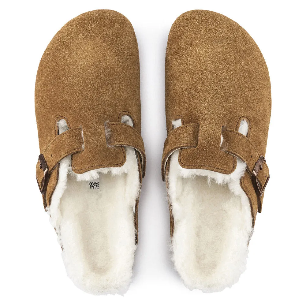 BIRKENSTOCK BOSTON SHEARLING MINK - WOMENS