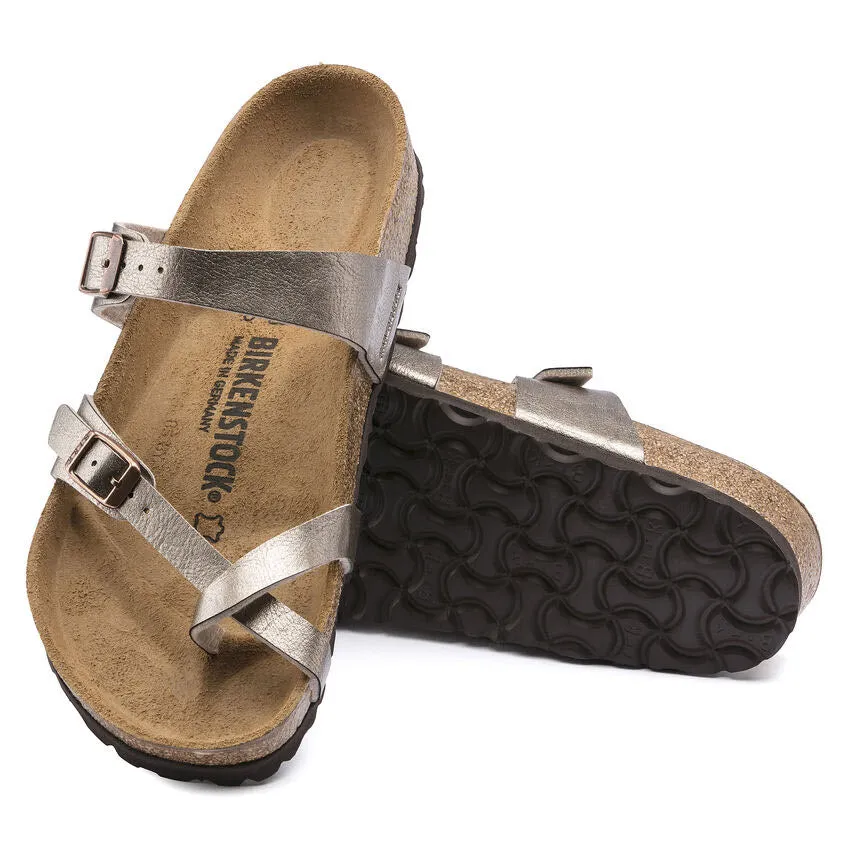 BIRKENSTOCK MAYARI GRACEFUL TAUPE BIRKOFLOR - WOMENS