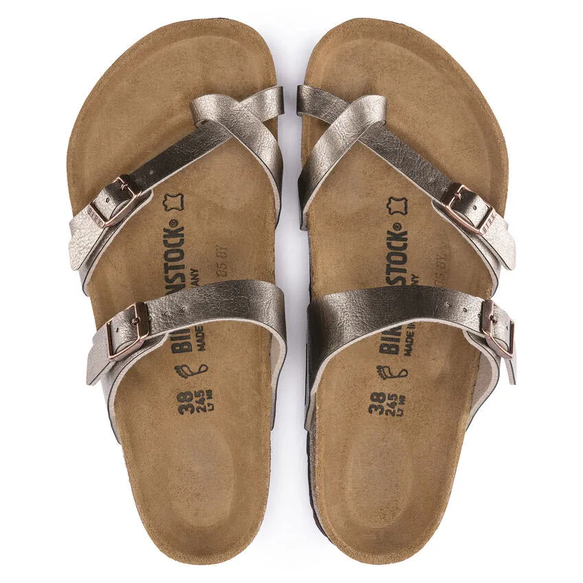 BIRKENSTOCK MAYARI GRACEFUL TAUPE BIRKOFLOR - WOMENS