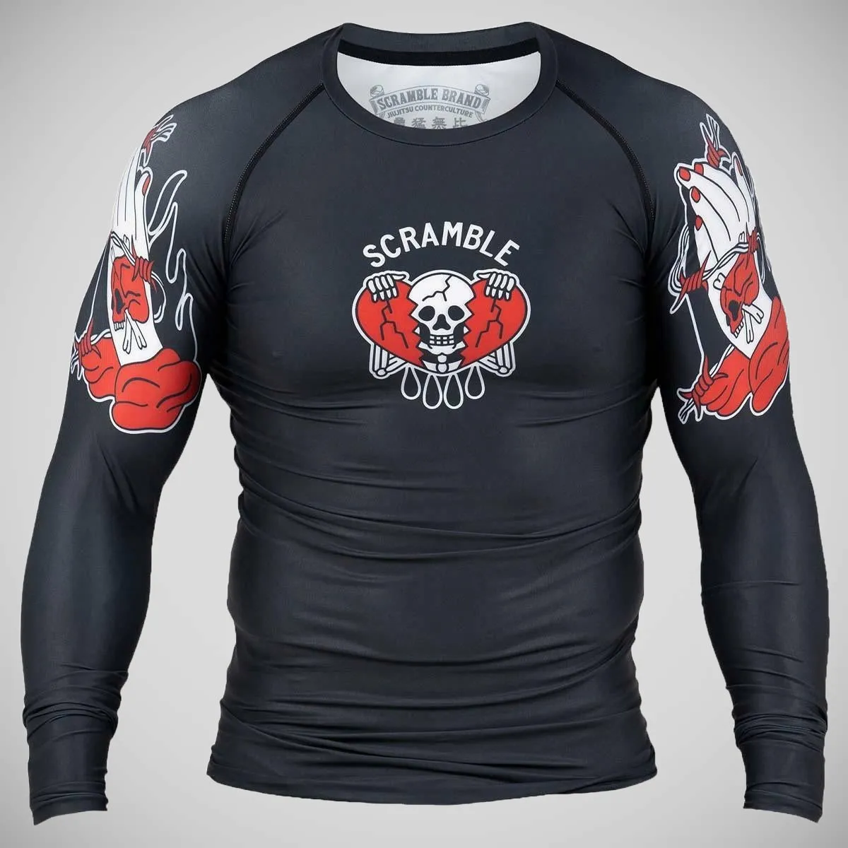 Black Scramble Peace and Violence Rash Guard