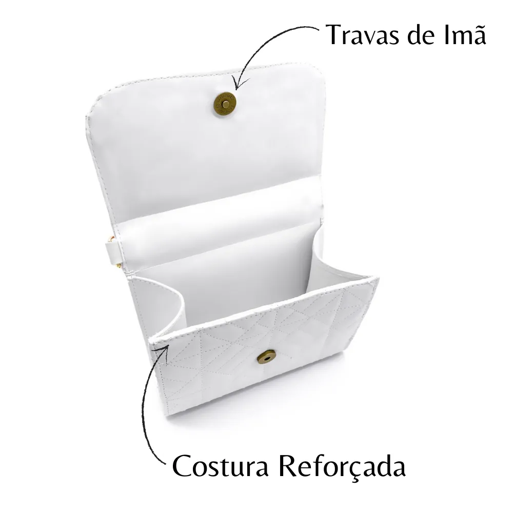 Bolsa Transversal Feminina Tiracolo De Luxo - Carolina