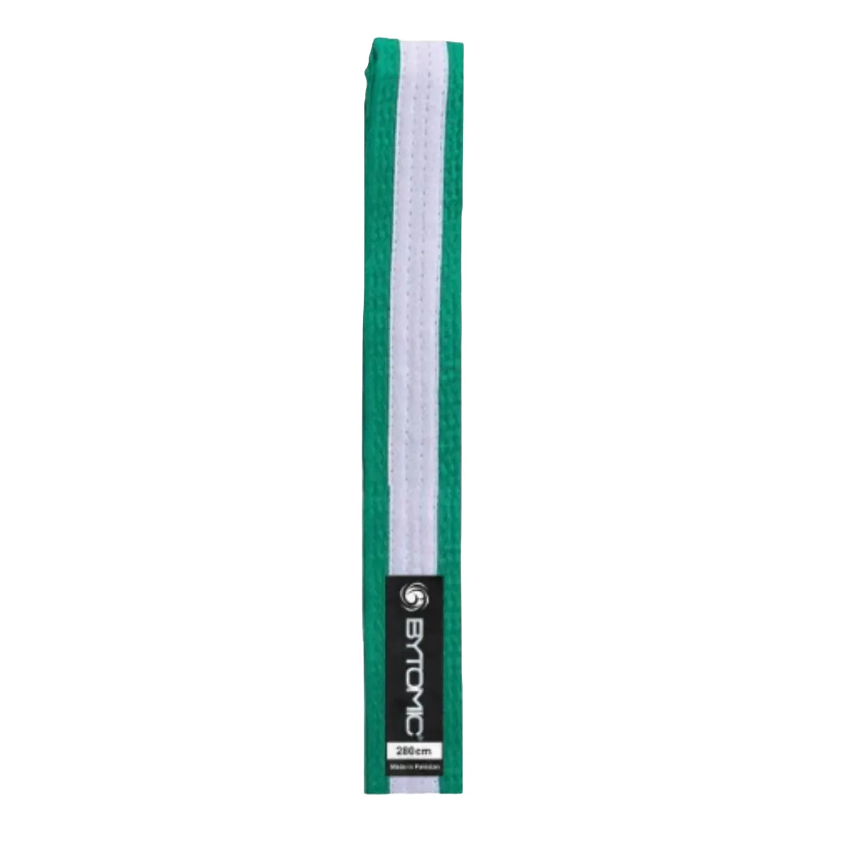 Bytomic Martial Arts Belt Green/White Stripe