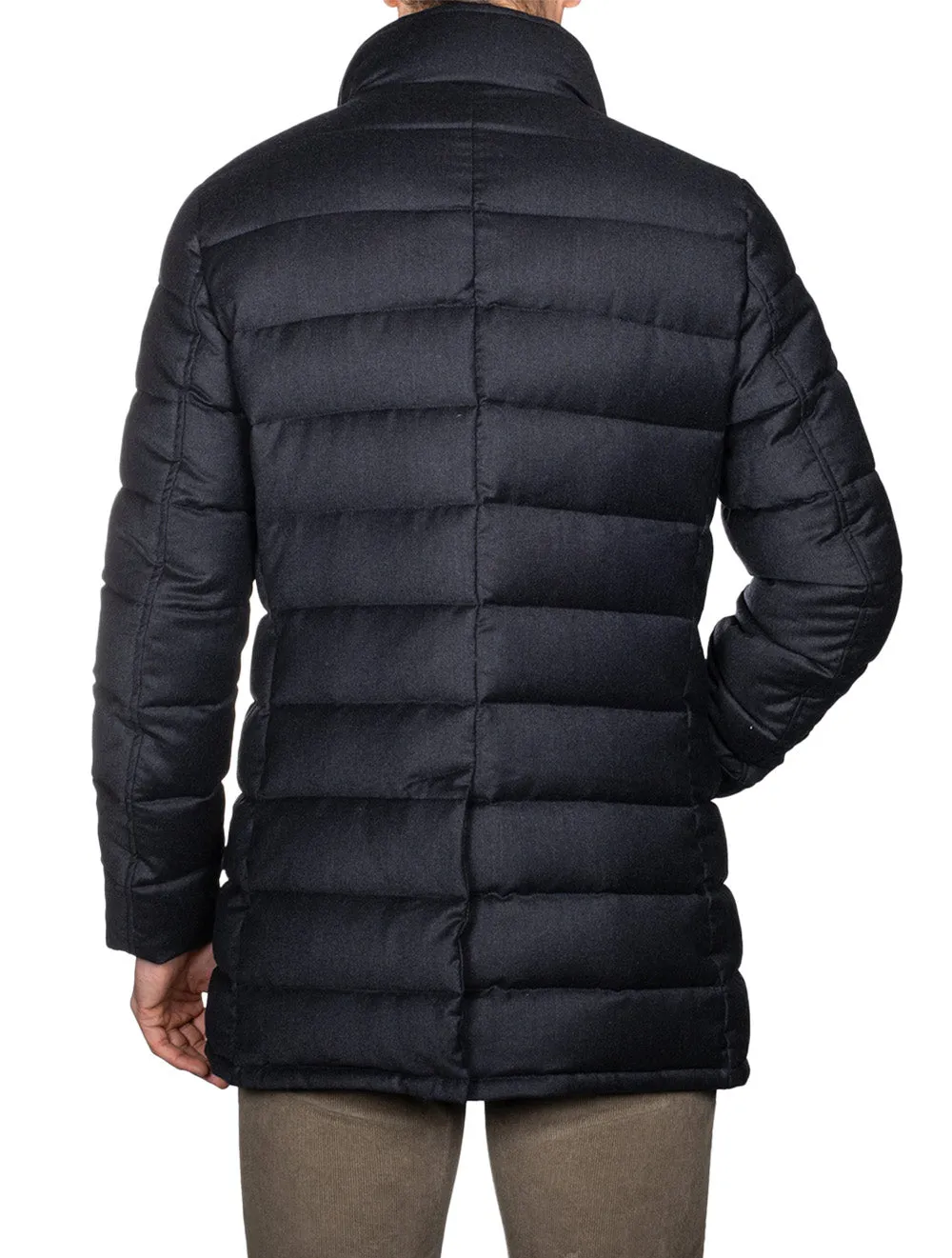 Calegari Padded Coat With Insert Blue Grey