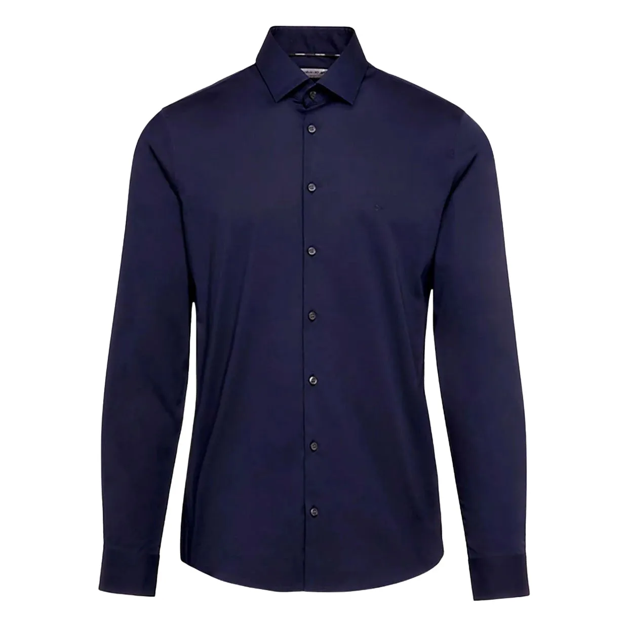 Camicia Uomo Calvin Klein Popeline Slim Blu