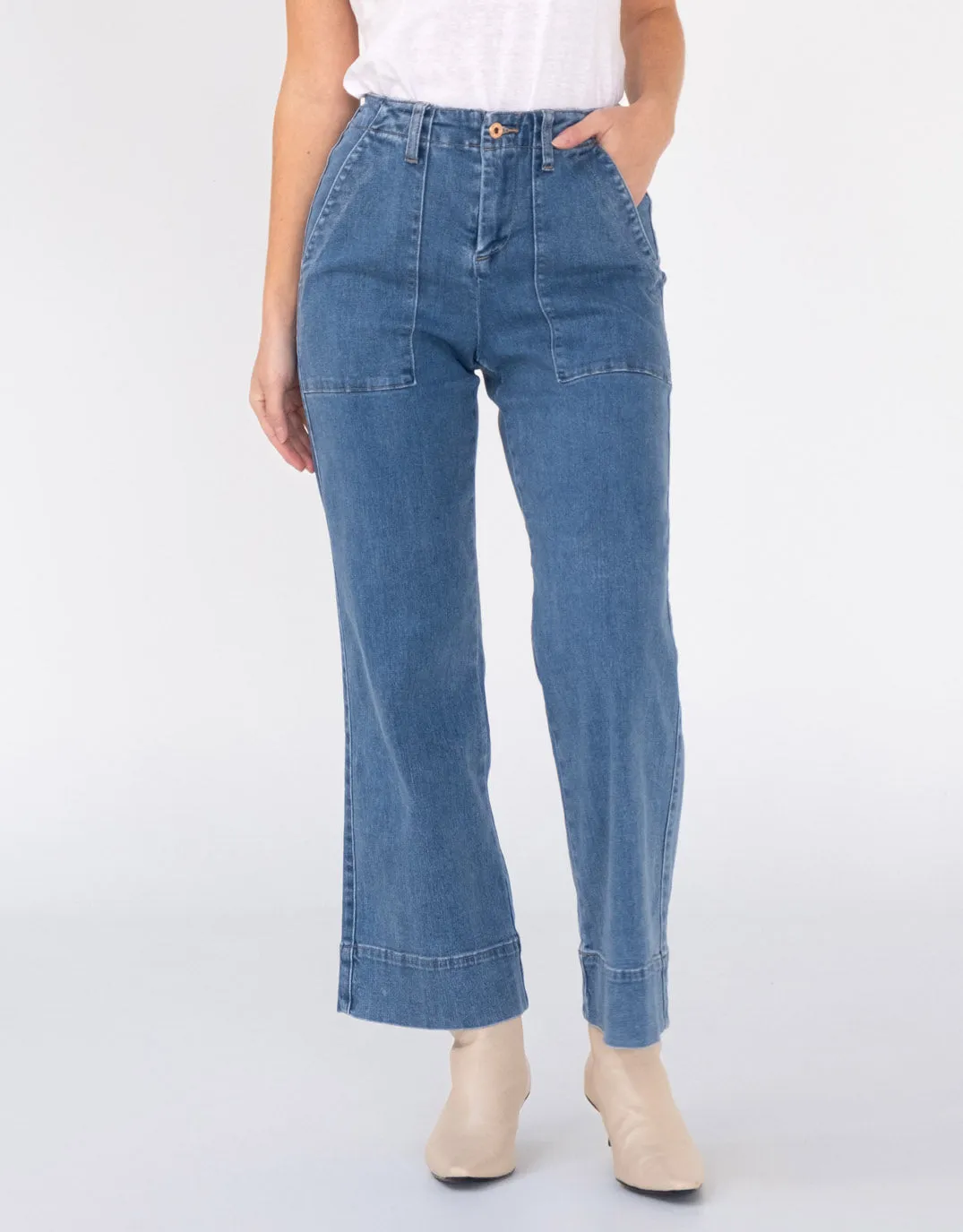 Celeste Wide Leg Jeans - Maison Wash