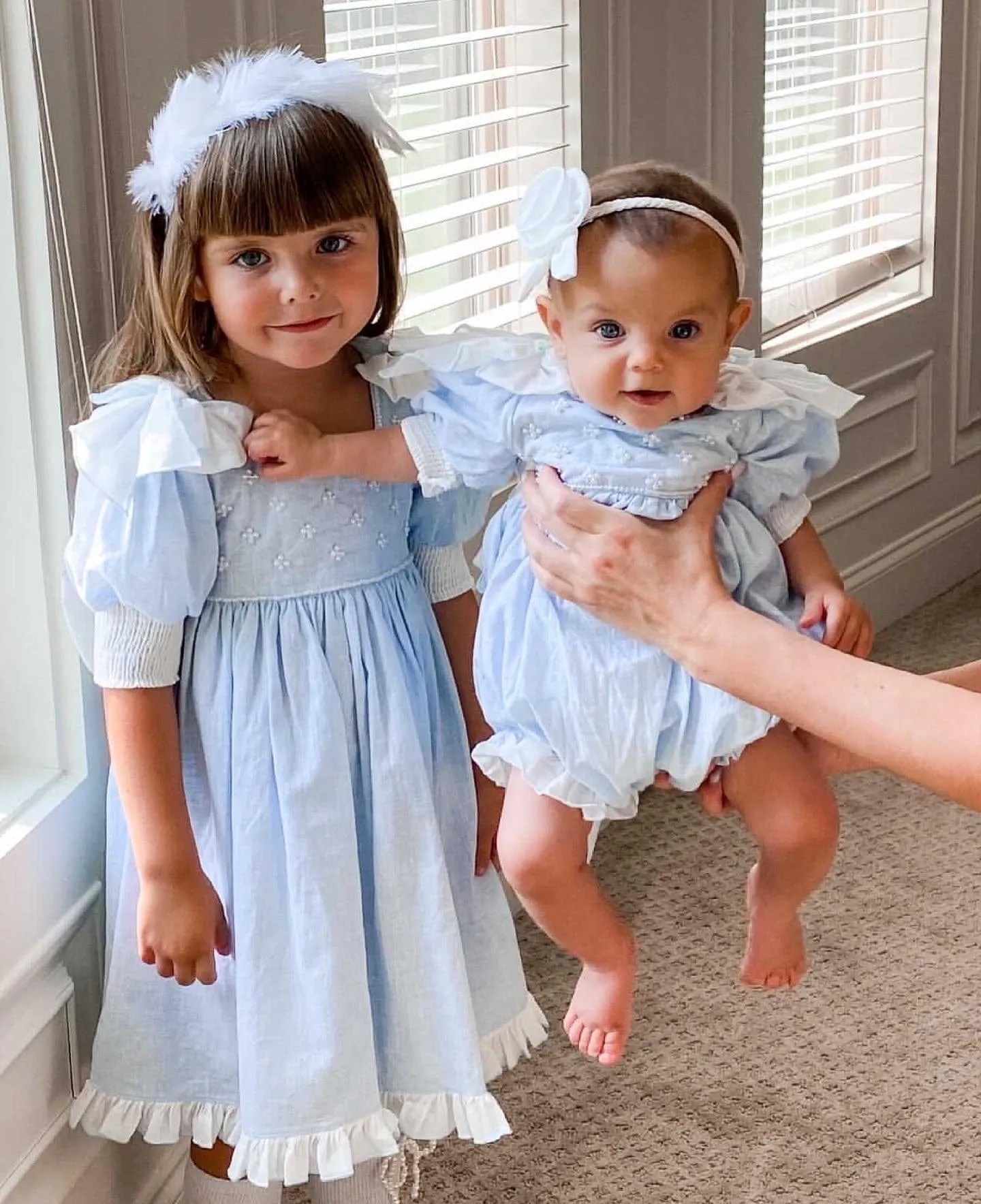 Charlotte Baby Blue Linen Dress