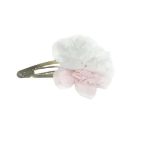 Cherry Blossom White and Pink Hair Clip