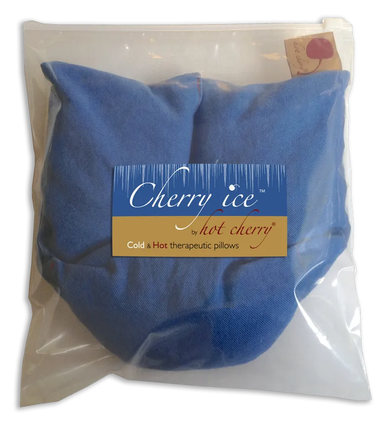 Cherry Ice® Blue Denim Neck Wrap in Zip-close Freezer Bag