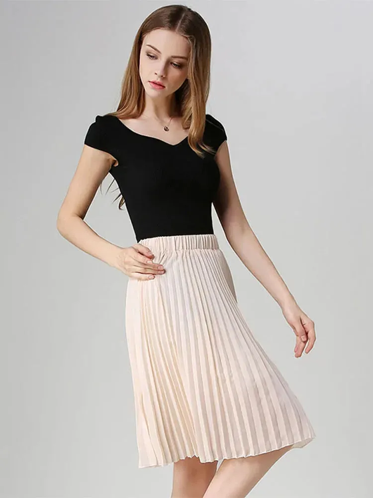 Chiffon High Waist Tutu Midi Summer Style Skirt