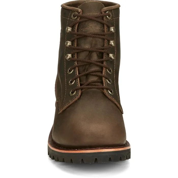 Chippewa Men's Classic 2.0 6" Plain Toe Work Boot - Brown - NC2080