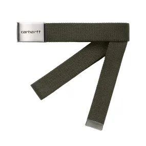 Cintura Carhartt WIP Clip Belt Chrome Verde Cipresso