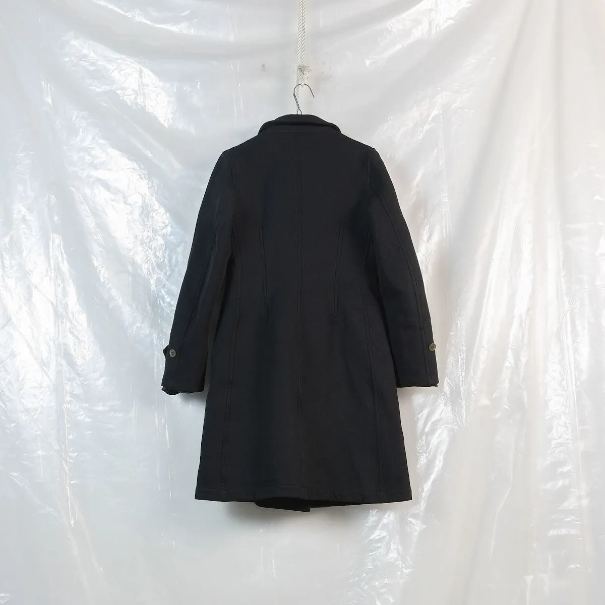 Comme des garcons boiled polyester pea coat - 2004