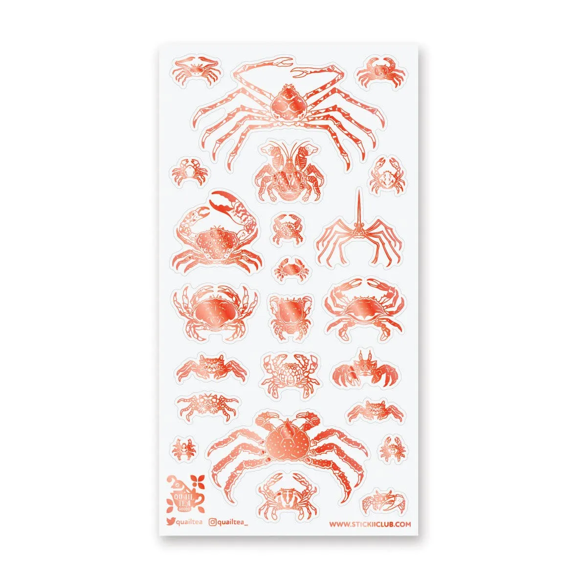 Crustacean Collection Sticker Sheet