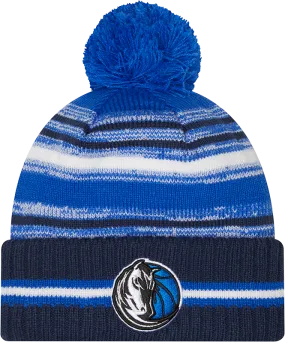 DALLAS MAVERICKS NEW ERA 2022 HORSE HEAD SPORT STRIPE POM KNIT