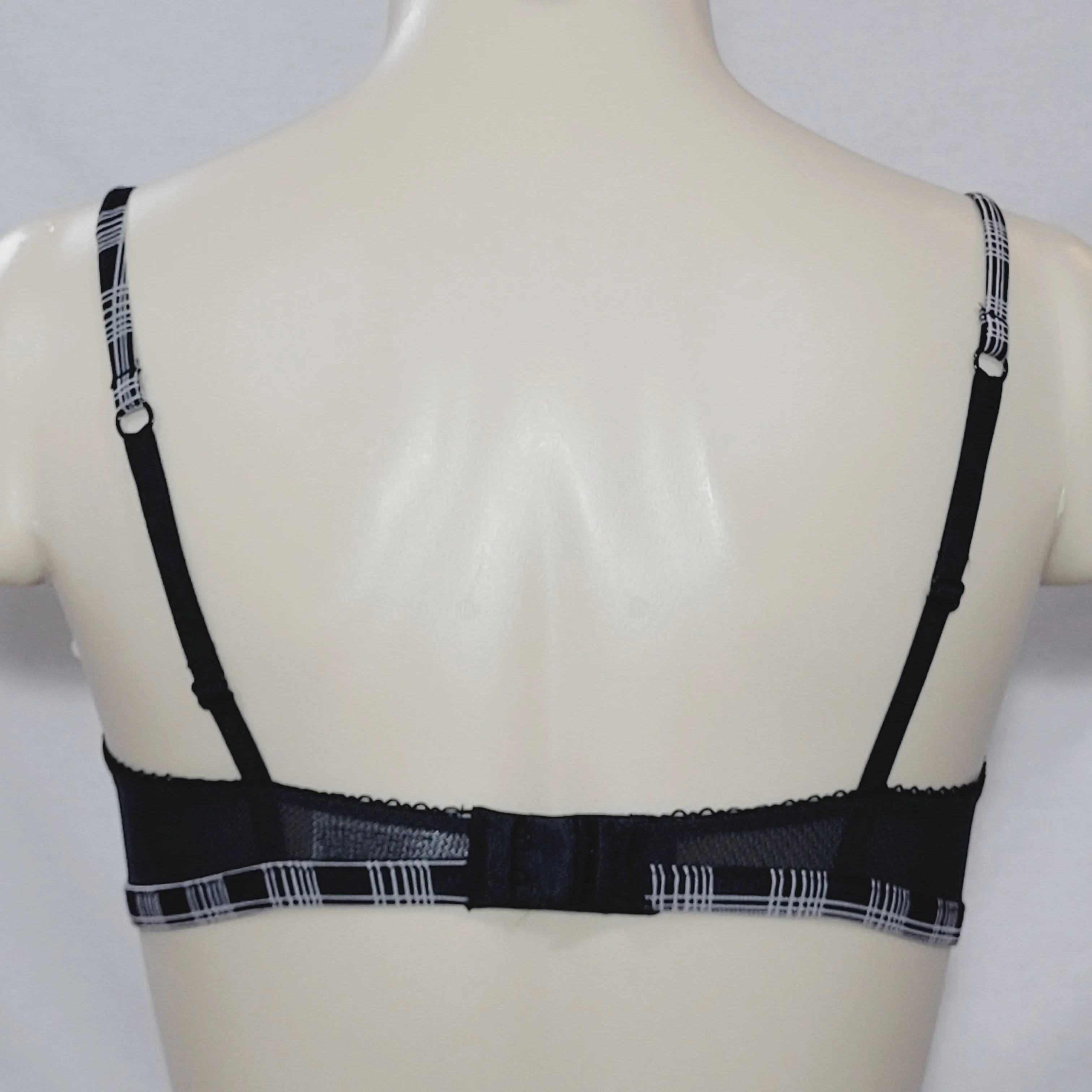 DKNY 451049 Glamour Noir Unlined Underwire Bra 32C Black NEW WITH TAGS