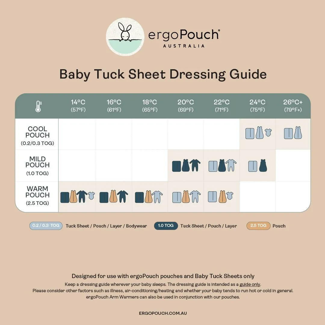 ergoPouch Bassinet Tuck Sheet - Rust