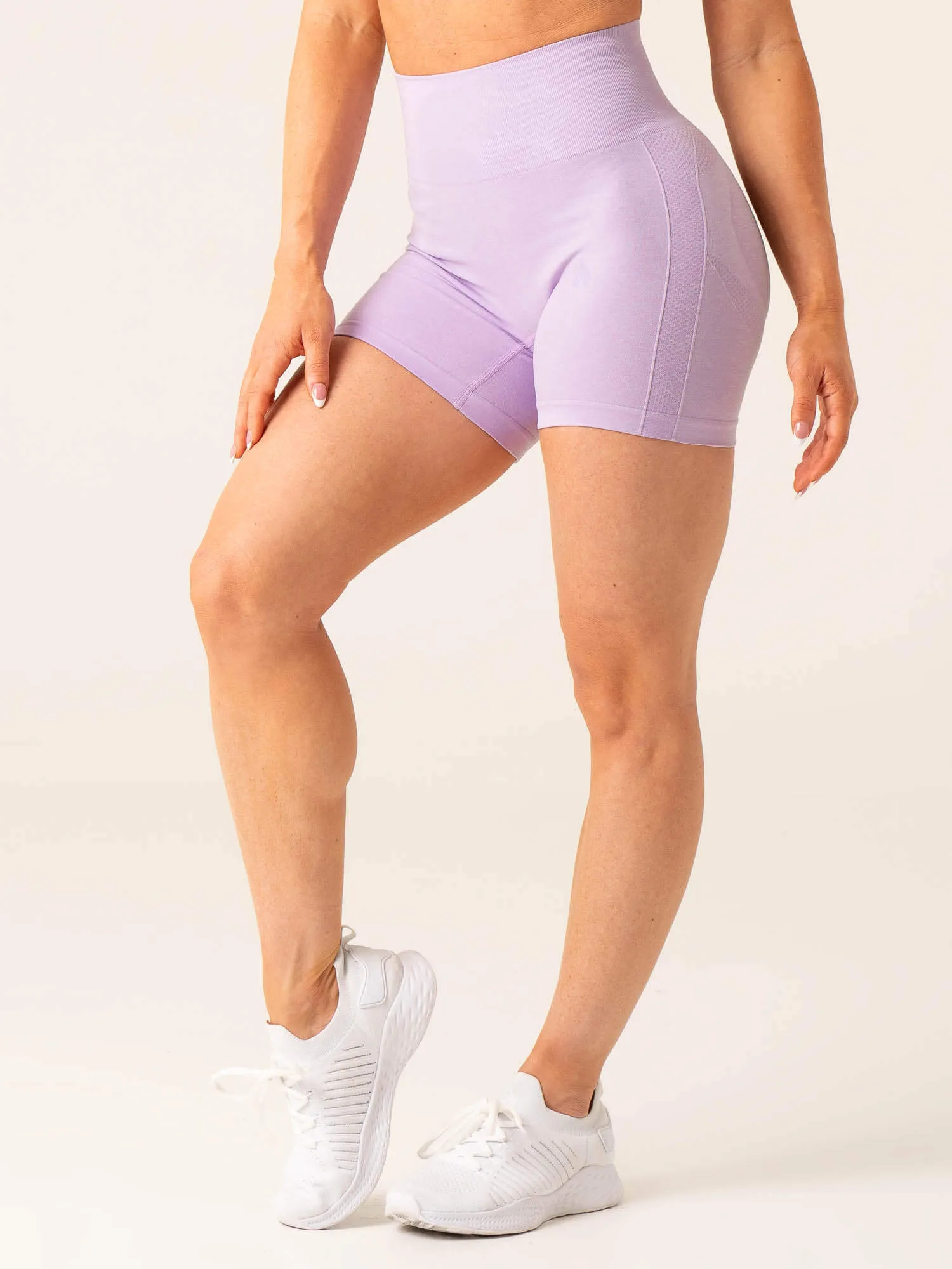 Evolve Seamless Shorts - Lavender Marl