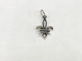 Fleur De Lis Silver Charm