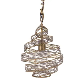 Flow 240P01HO 1-Light Twist Mini Pendant - Hammered Ore