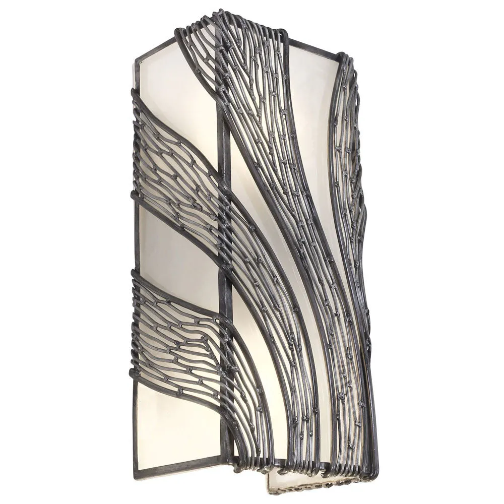 Flow 240W02SL 2-Light Wall Sconce - Steel