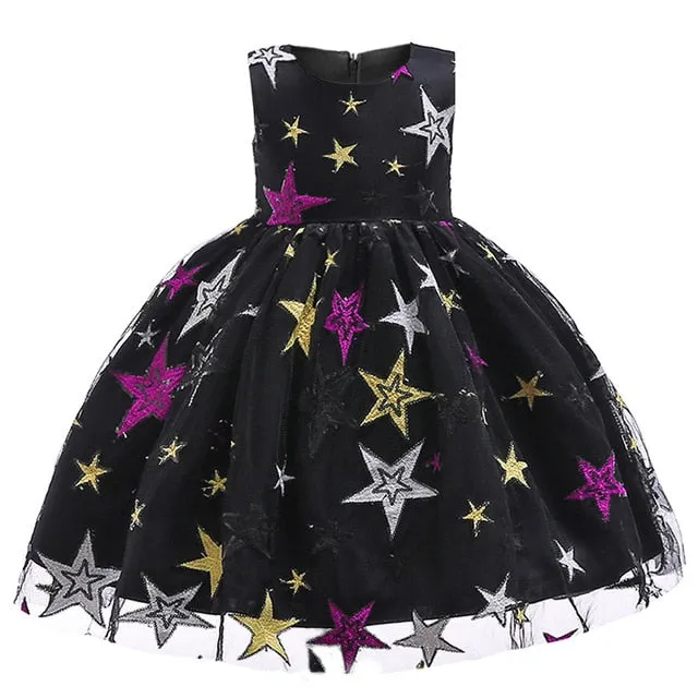 Girls Christmas dress snowflake dresses for girls princess dress halloween christmas anniversaire