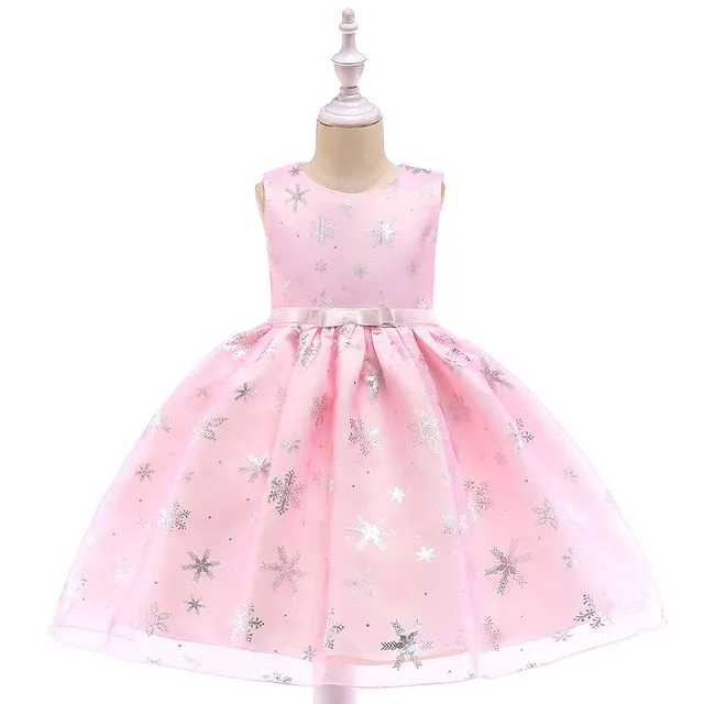 Girls Christmas dress snowflake dresses for girls princess dress halloween christmas anniversaire