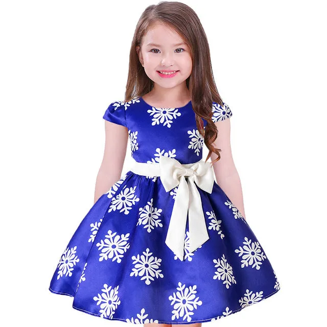 Girls Christmas dress snowflake dresses for girls princess dress halloween christmas anniversaire