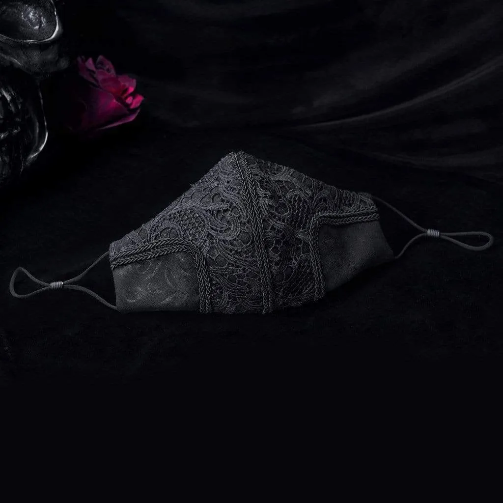 Gothic Jacquard Masks Black