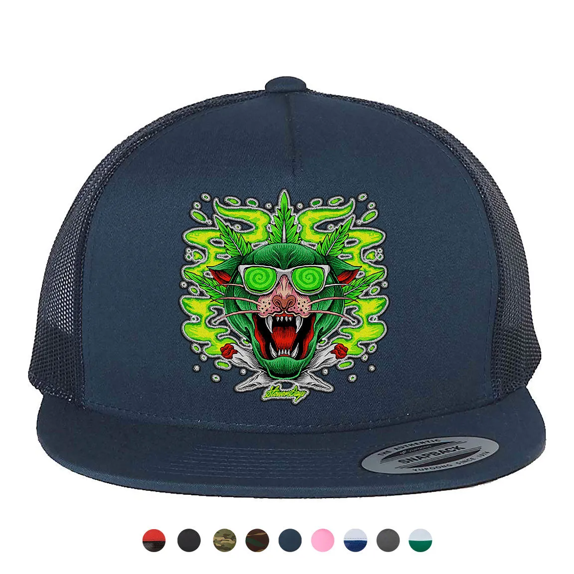 Greenz Panther Snapback Hat