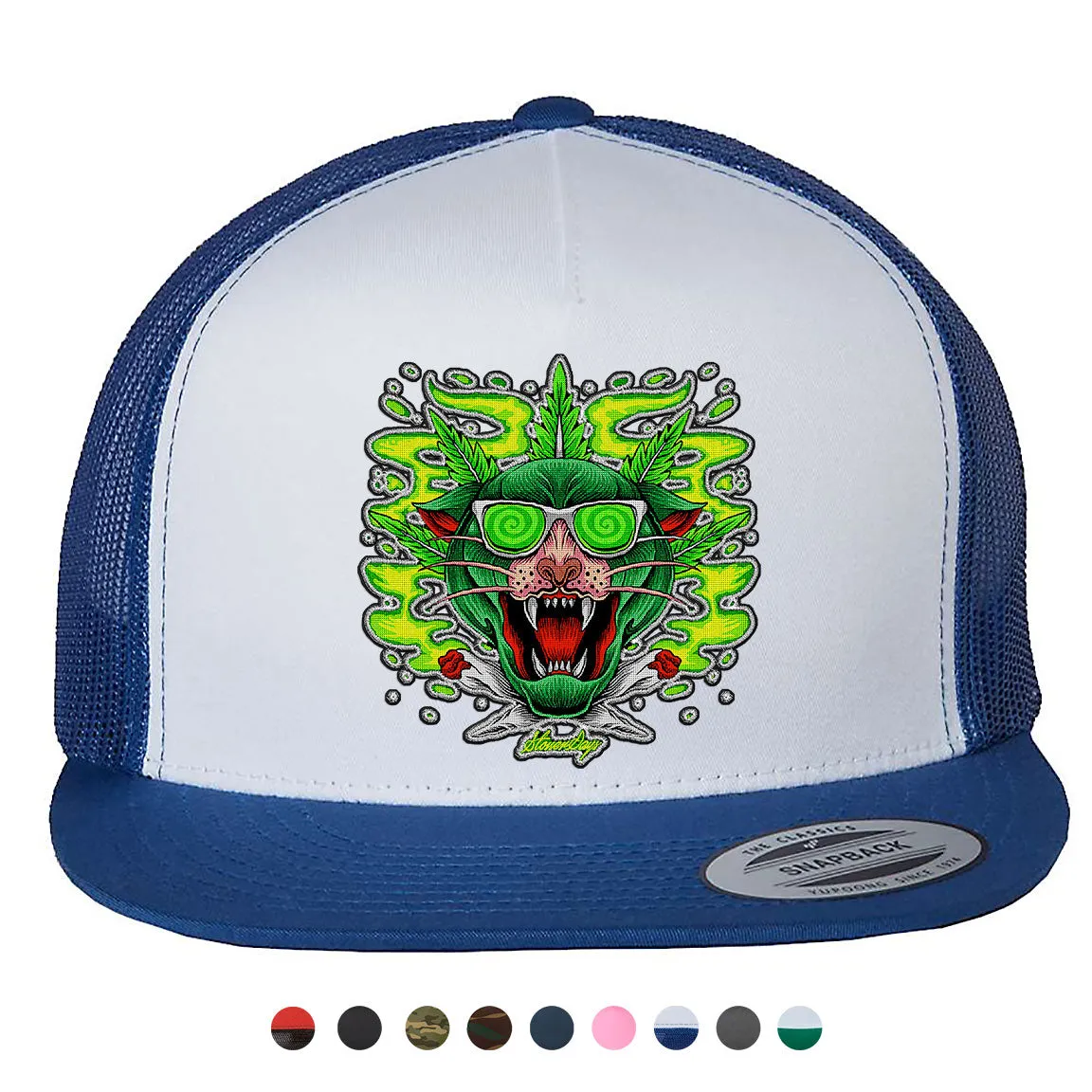 Greenz Panther Snapback Hat